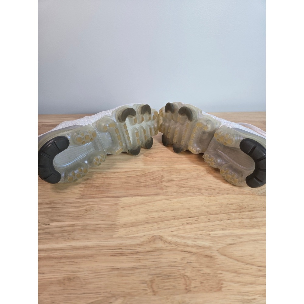 **Nike Air Max White Metallic Silver Sneakers Youth 5.5Y / Women's 7** - Picture 8 of 9